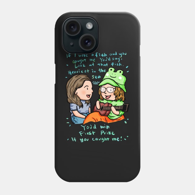 if i were a fish blue lyrics Phone Case by Moonwing