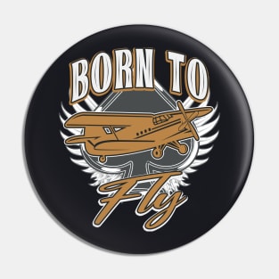 Born to Fly Pilot Gift Pin