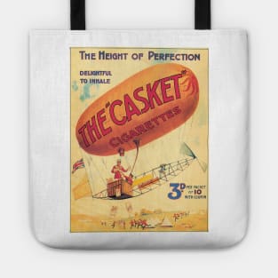 The "Casket" Cigarettes - Delightful to Inhale - Vintage Advertising Poster Design Tote