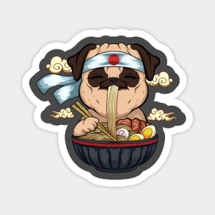 Chinese food pug lovers Magnet