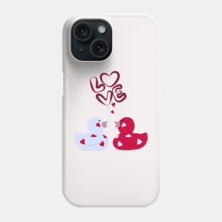 Cute Couple Ducks - Valentine's Day LOVE Design Phone Case