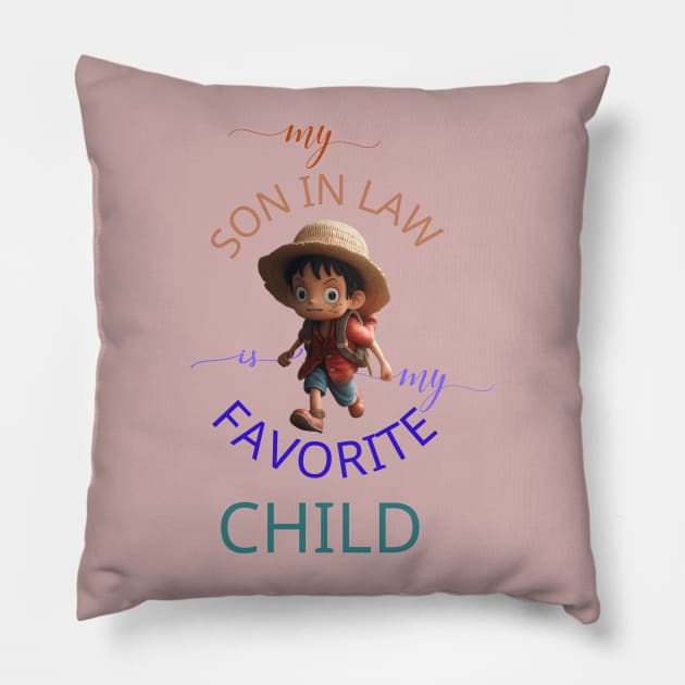 my son-in-law is my favorite child family Pillow by logo desang