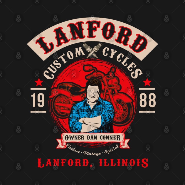 Lanford Custom Cycles Dan Conner by Alema Art