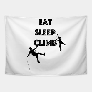 Eat Sleep Climb Funny - Climbing Tapestry