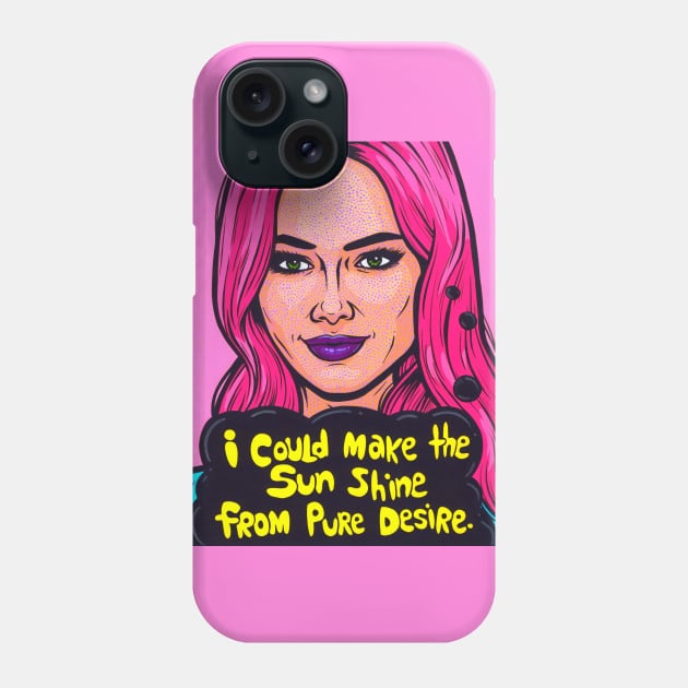 Pink Desire Comic Girl Phone Case by turddemon