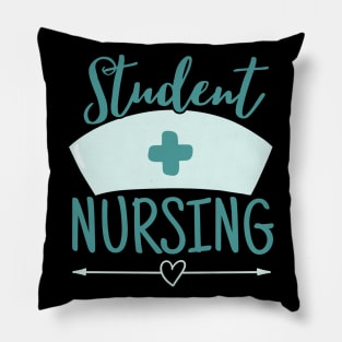 Pastel Nurse Students Nursing Green Pillow