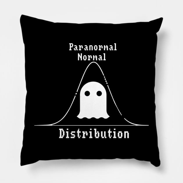 Normal Paranormal Distribution Pillow by katsostore