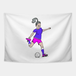 Womens football Tapestry