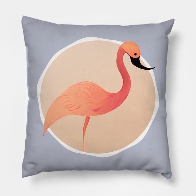Adorable flamingo Pillow by Mad Swell Designs