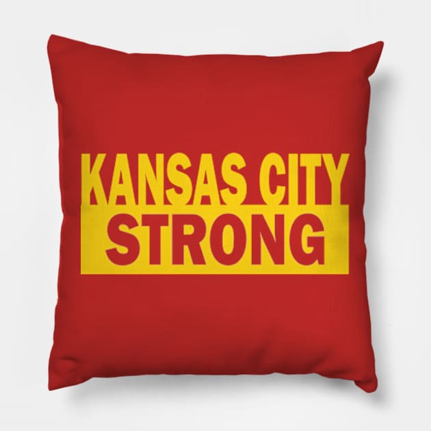 Kansas city Strong Pillow by style flourish