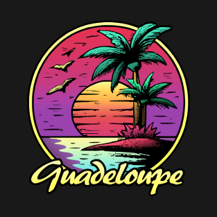 Guadeloupe summer sunset Sun T-Shirt