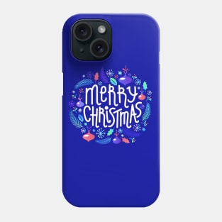 Merry Christmas Lettering #1 Phone Case