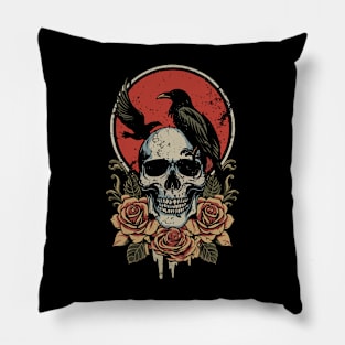 Skull & Crows Pillow
