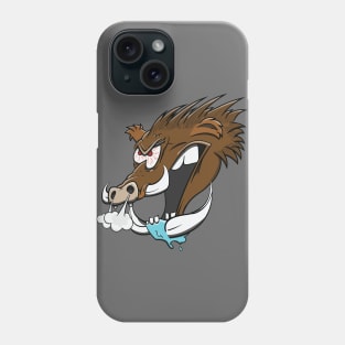 Angry Wild Hog Cartoon Boar Funny Animal Pig Head Phone Case