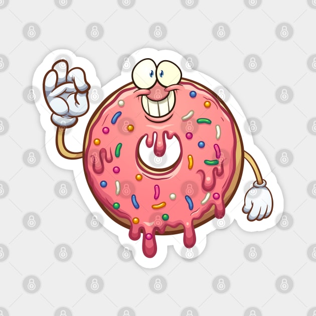 Cartoon donut Magnet by memoangeles