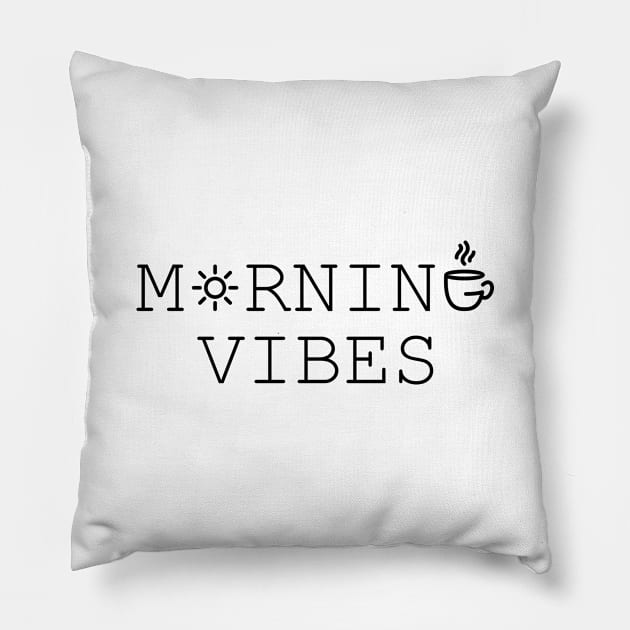 Morning Vibes Pillow by VEKTORKITA