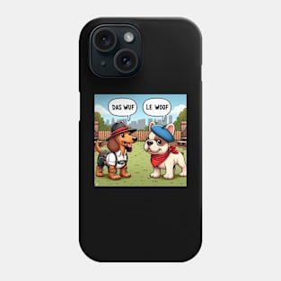 The multi-lingual dog park Phone Case