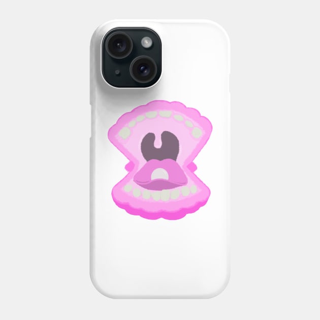 Screaming Clam Mouth Phone Case by kaileyryan