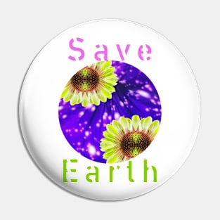 Save Earth Global Warming Climate Change Go Green Earth Day Pin