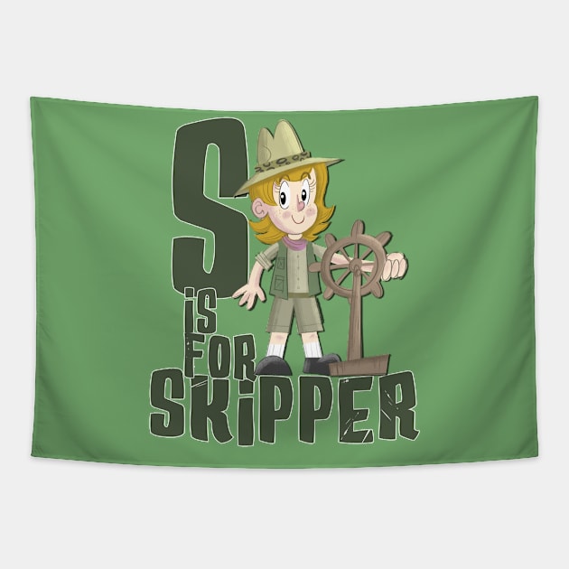 S is for Skipper Tapestry by The Skipper Store