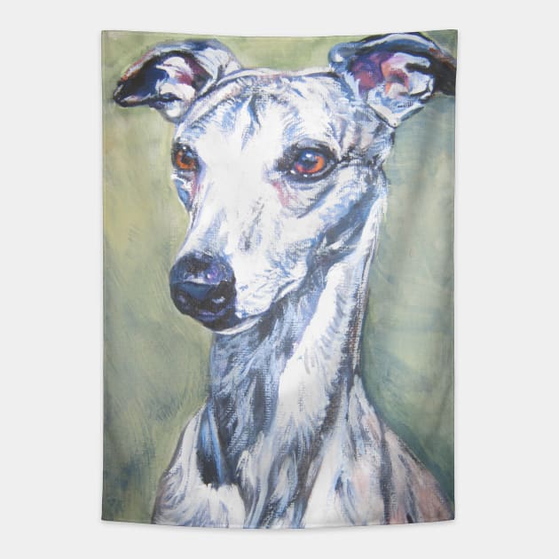 Whippet Fine Art Painting Tapestry by LASHEPARD