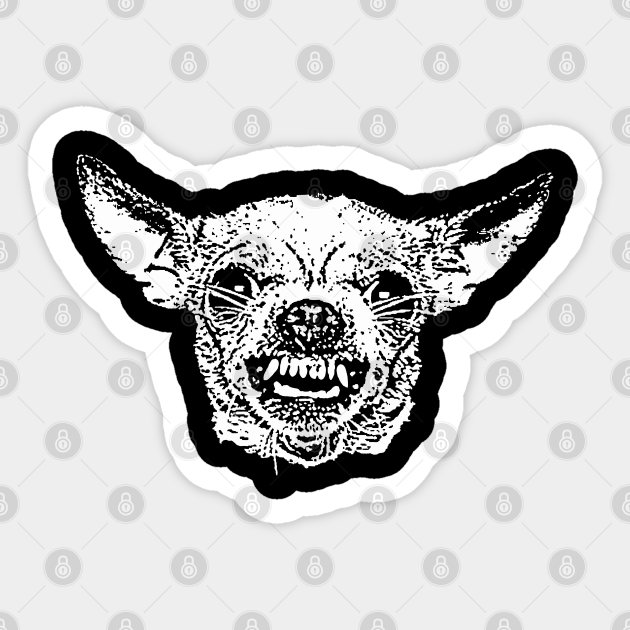 Angry Chihuahua Chihuahua Sticker Teepublic Angry Chihuahua Chihuahua Sticker Teepublic
