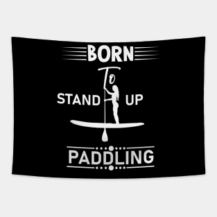 Stand Up Paddling Woman Tapestry