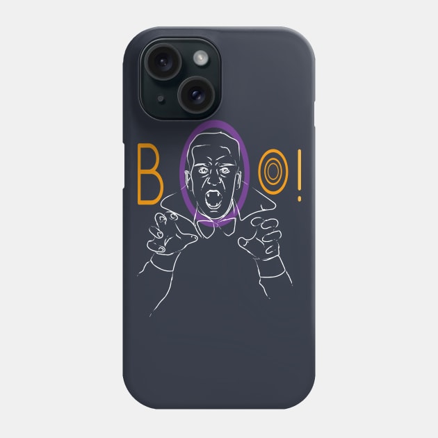 BOO Dracula Funny Scary Halloween Gift Phone Case by klimentina