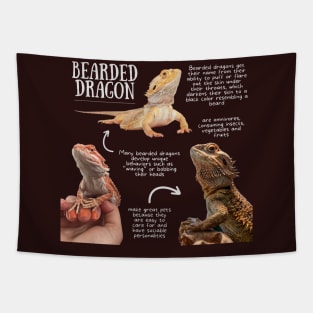 Animal Facts - Bearded Dragon Tapestry