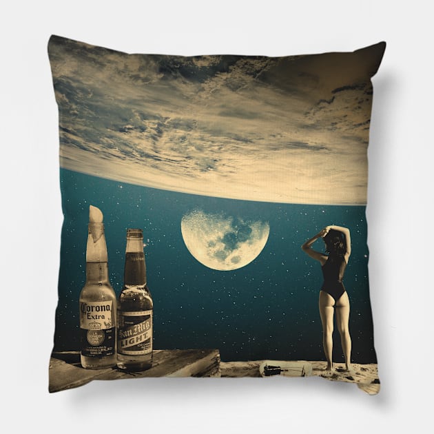 CORONA VIBES Pillow by karadoc