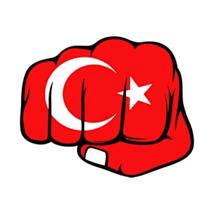 Turkish Fist, Turkiye Flag, Turkish Power T-Shirt
