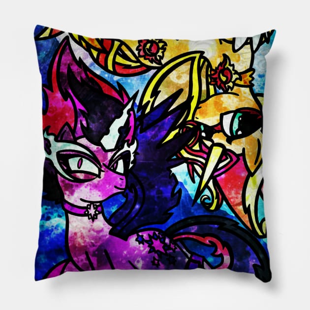 From Midnight to Daydreams Pillow by ScribbleSketchScoo