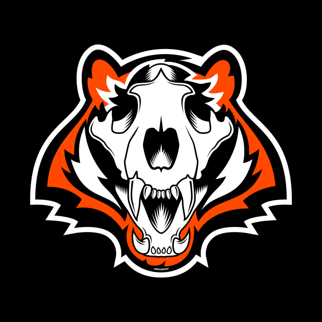 Bengals Skull - ORANGE by SnellBeast