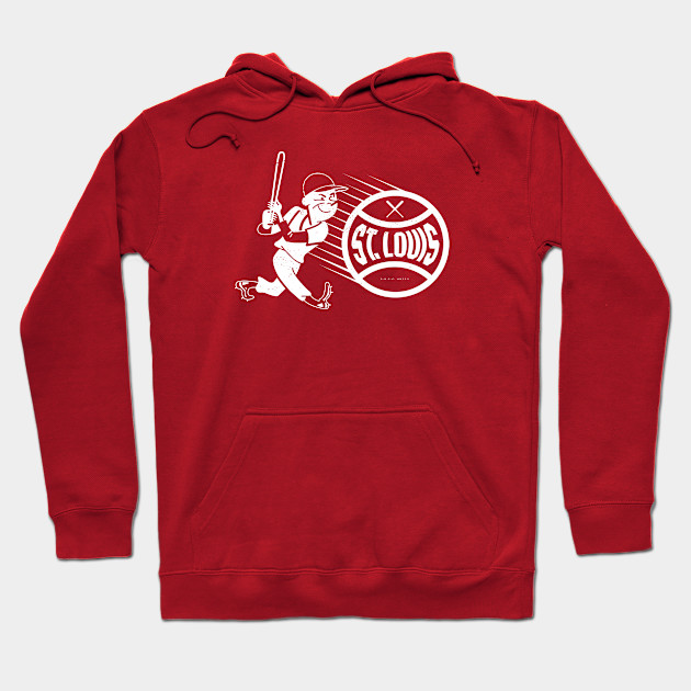 deadmansupplyco Vintage Baseball - St. Louis Cardinals (White St. Louis Wordmark) Kids Hoodie