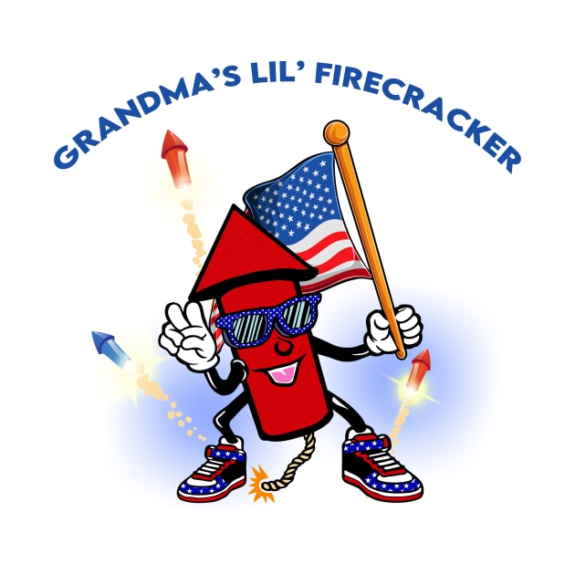 Grandma's Lil' Firecracker Kids 4th of July by WalkingMombieDesign