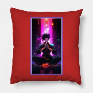 Anime Hero Meditation | Special Anime Artwork | Anime Power Energy Meditation |  Manga Anime Art Pillow