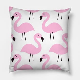 Pink Flamingos Pattern Pillow