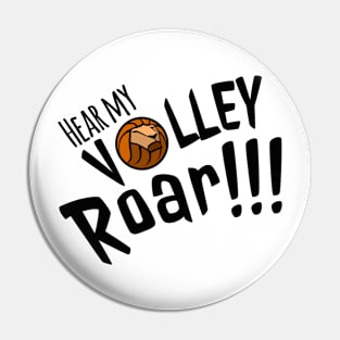 Volleyball Lion Designer Shirt Pin