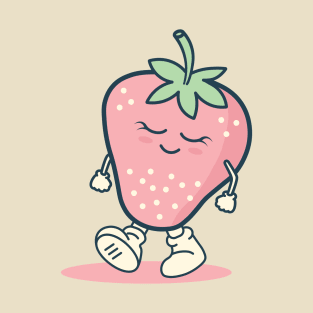 Cute Strawberry Character Kawaii T-Shirt