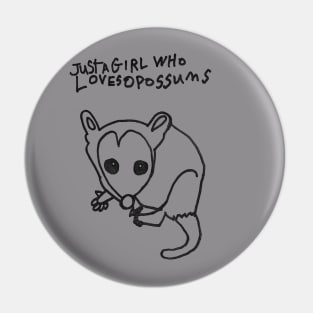 Ivy's opposum Pin