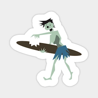 Surfer Zombie Magnet