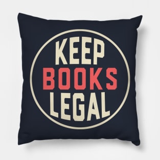 Keep Books Legal in America Pillow