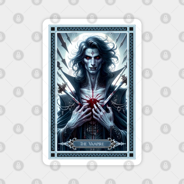 The Vampire Tarot Card Magnet by HolidayBug