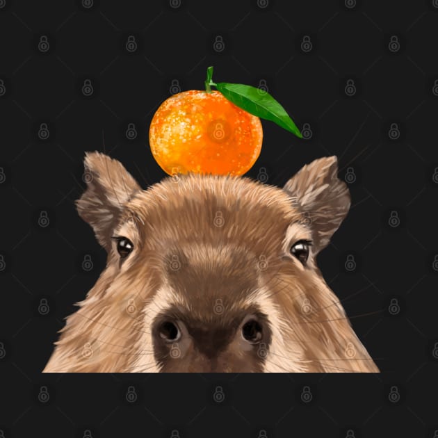 Peeking Capybara by bignosework