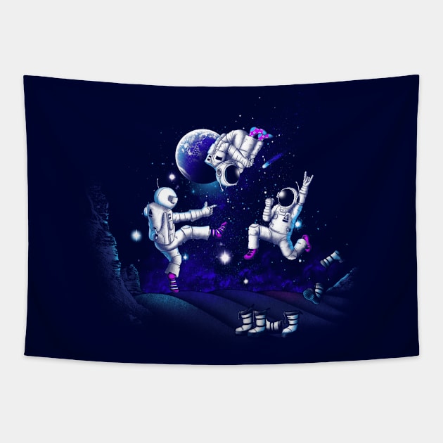 Astro Bounce Tapestry by Made With Awesome