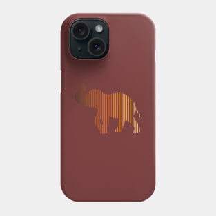 Elephant Multi-color Animal Gradient Phone Case