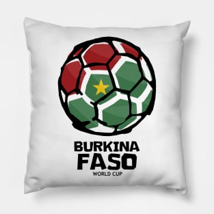 Burkina Faso Football Country Flag Pillow