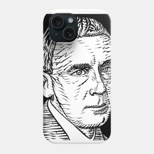 HUGO BALL ink portrait Phone Case