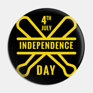 Independence Day Gelb Pin