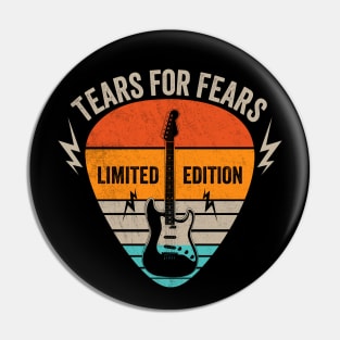 Vintage Tears Name Guitar Pick Limited Edition Birthday Pin